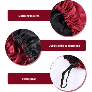 Haarbonnet - slaapmuts - Afbeelding 3