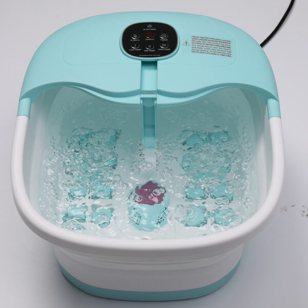 Blauw Slimtron FB02 voetenbad gevuld met water