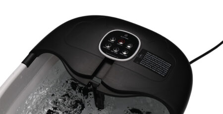 Zwart Slimtron FB02 voetenbad met bubbels