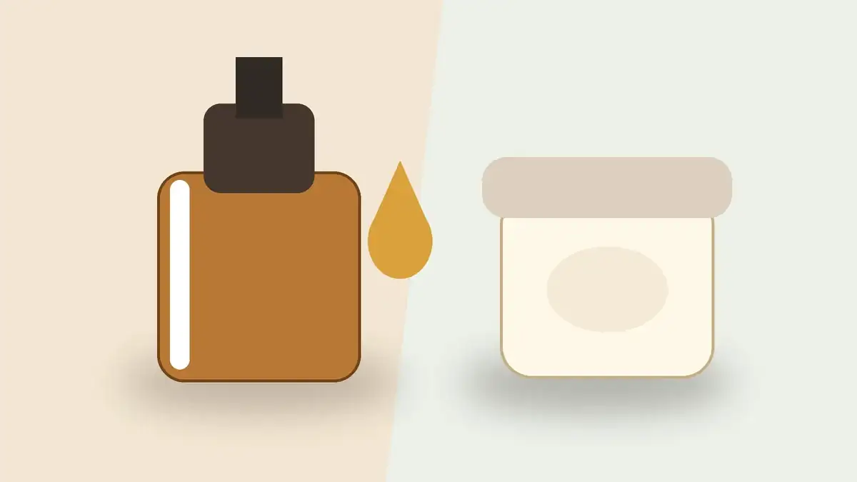 Editorial vergelijking van een fles arganolie en een pot beef tallow