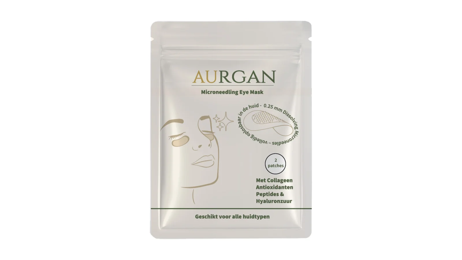 Aurgan Microneedling Eye Mask met oplosbare micronaaldjes