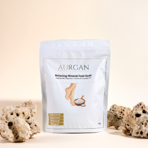 Aurgan Foot Soak 480g – Voetenbadzout met Tea Tree, Rozemarijn, Kamille & Munt