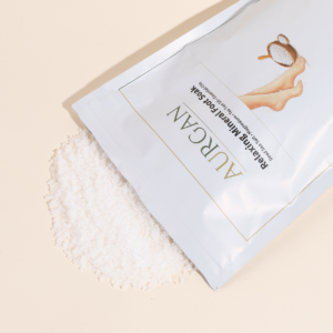 Aurgan Foot Soak 480g – Voetenbadzout met Tea Tree, Rozemarijn, Kamille & Munt