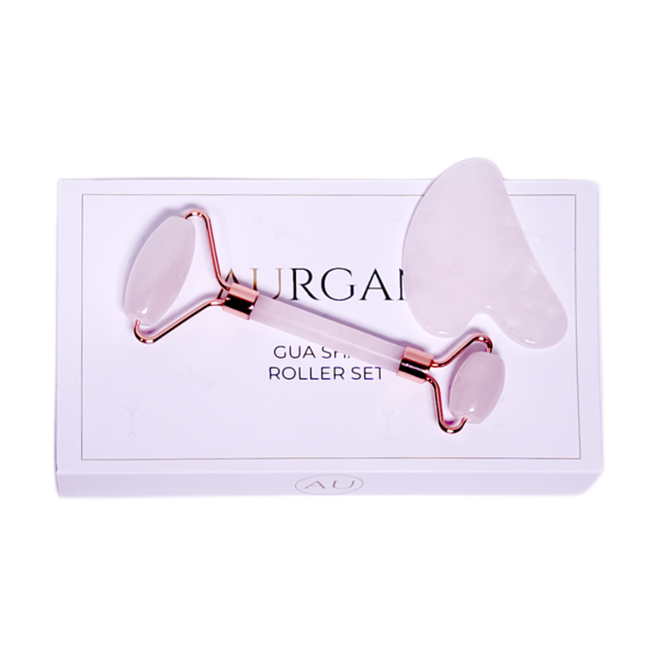 Aurgan Jade Roller Rose Quartz – Gezichtsroller