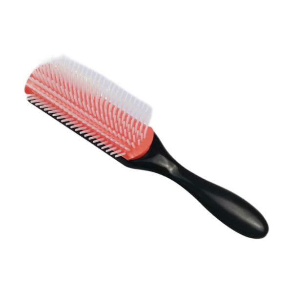 Nine-row haarborstel – 9-row rood styling brush