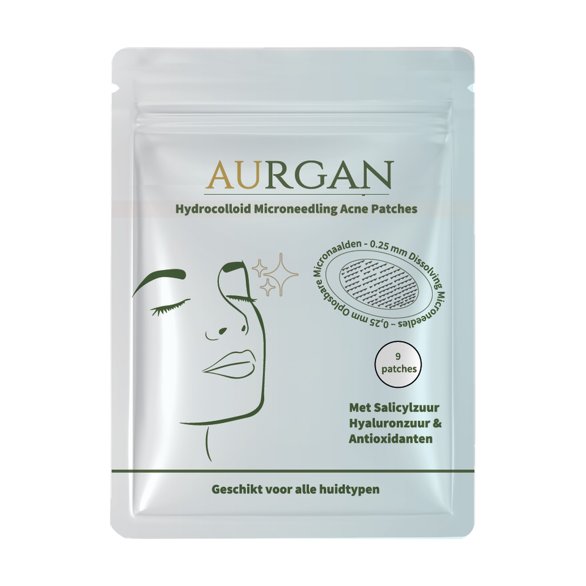 Aurgan – Microneedling Acne Patches – Micro Needle & Hydrocolloid – 9 Patches