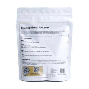 Aurgan Foot Soak 480g – Voetenbadzout met Tea Tree, Rozemarijn, Kamille & Munt