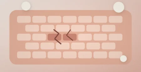 Editorial illustratie van een verstoorde huidbarrière met scheurtjes