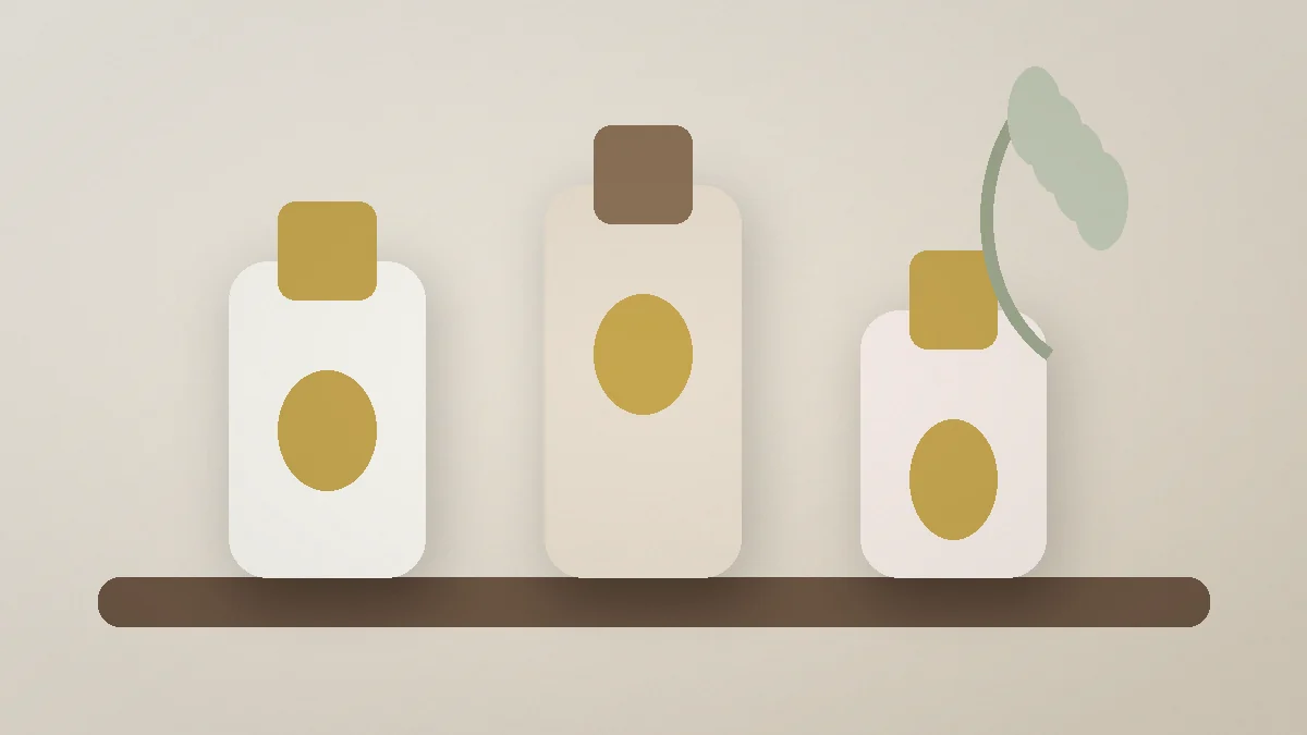 Minimalistische skincare routine met drie verzorgingsproducten